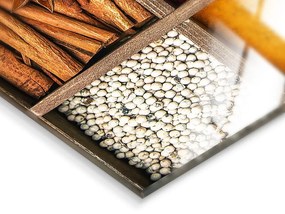 Картина върху стъкло 30x30 cm Spices Box – Styler
