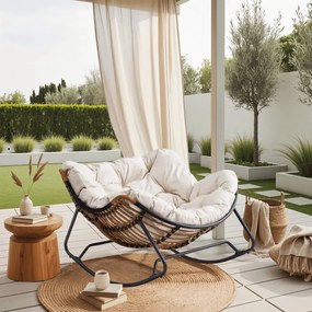 Удобен люлеещ се стол ELTON béžová