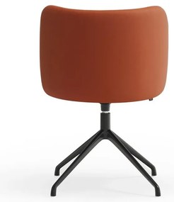 Оранжев тапициран трапезен стол Mogi – Teulat