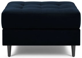 Табуретка за крака от синьо кадифе Santo - Milo Casa