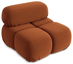 Оранжев кадифен модул за диван (среден модул) Lokua – Makamii