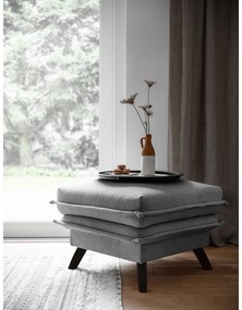 Сива табуретка за крака Charming Charlie - Miuform