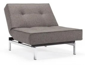 Тъмносив сгъваем фотьойл с метална основа Flashtex Dark Grey Splitback - Innovation