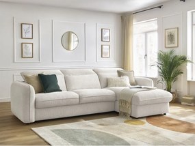Бял ъглов диван Achille – Bobochic Paris