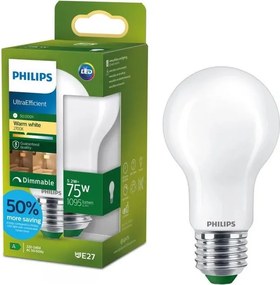 Димируема LED крушка ULTRAEFFICIENT Philips A60 E27/5,2W/230V 2700K