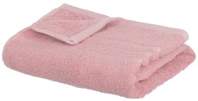 Розова памучна кърпа от тери 50x100 cm Simple – Casa Selección