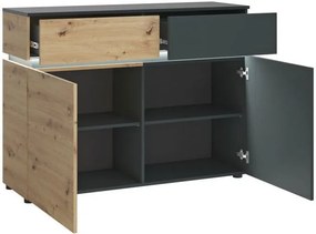 Буфет Glimmer 2D2S-Natural-Black