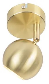 Ретро плафон за таван, месинг, кръгъл - Gissi