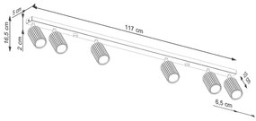 Прожектор в тухлен цвят 6,5x117 cm Gleam – Sollux