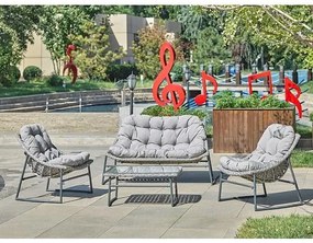 Градински ратанов сет 4 части My Garden RS56 2бр. фотьойла, диван и маса