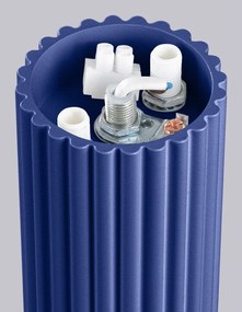 Синьо осветително тяло за таван със стъклен абажур ø 12 cm Orbital – Sollux