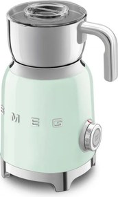 Уред за разпенване на мляко Smeg MFF11PGEU, 500 W, 600 мл, 8 програми, Подвижна кана, Автоматично изключване, Пастелно Зелен