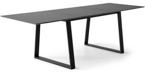 Черна сгъваема трапезна маса с черен плот100x210 cm Meza – Hammel Furniture
