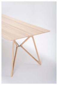 Трапезна маса с дъбов плот 220x90 cm Tink - Gazzda