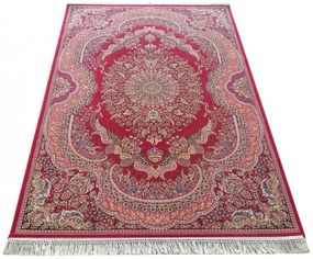 Изключителен червен килим с красив модел Ширина: 150 см | Дължина: 230 см
