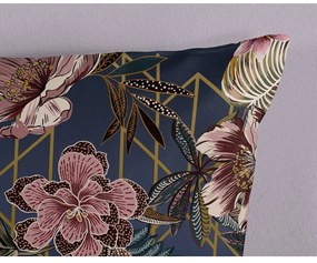 Тъмносиньо двойно удължено спално бельо от микрофибър 200x220 cm Jos – Good Morning