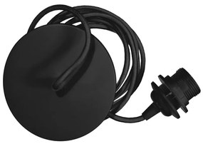 Черен кабел за окачване на осветителни тела, дължина 210 cm Rosette - UMAGE