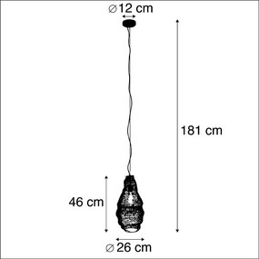 Ориенталски висящ аплик златен - Nidum Rombo