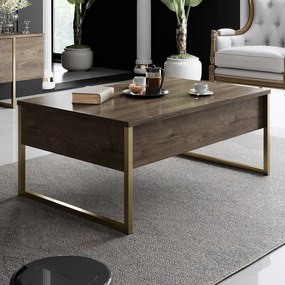 Кафе маса Luxe, цвят Орех Златен