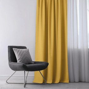 Завеса в цвят горчица 220x300 cm Carmena - Homede