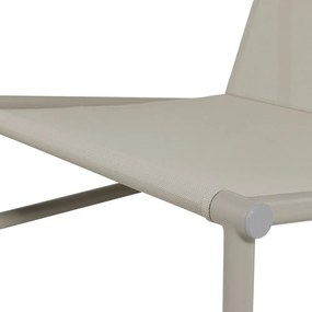Бежов градински стол метален/подплатен Elvo – WOOOD