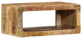 4104529 vidaXL Стена за телевизор 60x30x25 см Масивно дърво Грубо манго