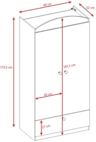 Гардероб Babydreams Cartoon-Mple-Teddy Bear