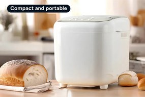 Втора ръка: Хлебопекарна Crown CBM-6511, 600W, 1l, 19 програми, Таймер, LCD дисплей, Памет, Бял