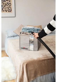 Сива компресионна кутия за съхранение , 125 л Oxford - Compactor