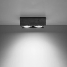 Сиво осветително тяло за таван 14x27 cm Postiga – Nice Lamps