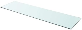 243851 vidaXL Плоча за рафт, прозрачно стъкло, 100 x 30 см