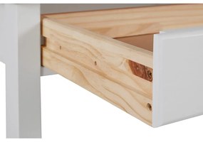 Работна маса в бяло и кафяво, дължина 140 cm Gava - Støraa