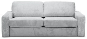 Светлосив разтегателен диван от рипсено кадифе 195 cm Nona – Makamii