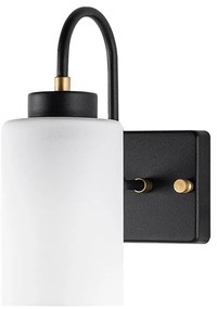 Черно-бял стенна лампа ø 10 cm Duzsuz – Opviq lights
