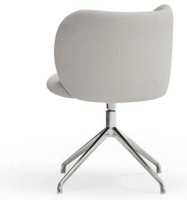 Светлосив тапициран трапезен стол Mogi – Teulat