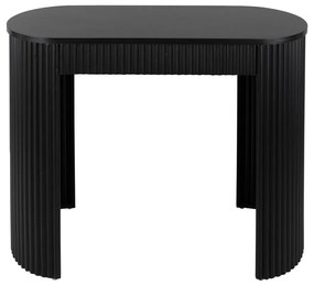 Черна метална конзолна маса 40x100 cm Estriado – Leitmotiv