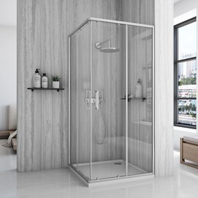 Душ кабина Rea City 90x90 Nickel Brush