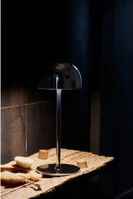 Тъмносива LED настолна лампа с дистанционно управление с метален абажур (височина 30 cm) Tim – Sirius