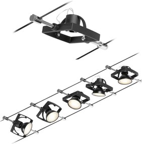 Paulmann 94434 - Комплект 5xGU5,3/10W точкови лампи MAC 230V черен