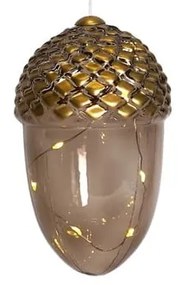 Кафява висяща коледна светлинна украса ø 7 cm Celina – Sirius