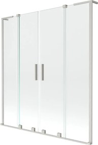 Mexen Velar L Duo параван за вана, плъзгащ се, двукрилен 150 x 150 см, прозрачен, с