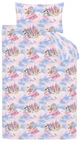 Синьо -розово единично детско спално бельо 135x200 cm Candy Unicorn – Catherine Lansfield
