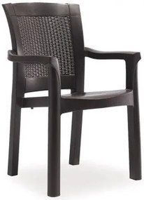 Стол Roma Rattan - Кафяв