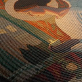 Картина на платно – коледен ангелче