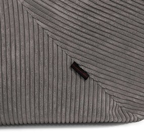 Пуф от рипсено кадифе в цвят горчица Tube 100 – SLOWDOWN