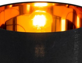 Смарт подова лампа черна със златист кръг вкл. WiFi A60 - VT