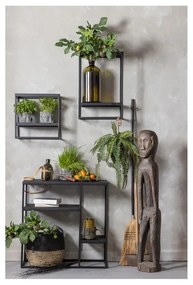 Черна метална стойка за стена 40x60 cm Febe - WOOOD