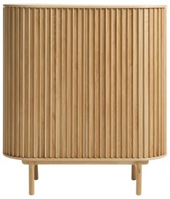 Шкаф от дъб в естествен цвят 110x125 cm Carno - Unique Furniture