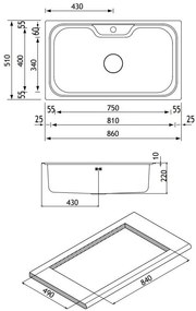 мивка Apell Criteria 860