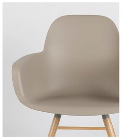 Бежови трапезни столове в комплект от 2 броя Albert - Zuiver